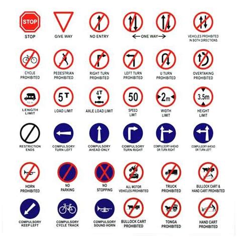 Road Safety Signs Road Safety Mandatory Signs Exporter