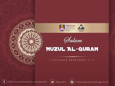 Salam Nuzul Al Quran Persatuan Pentadbir Uitm