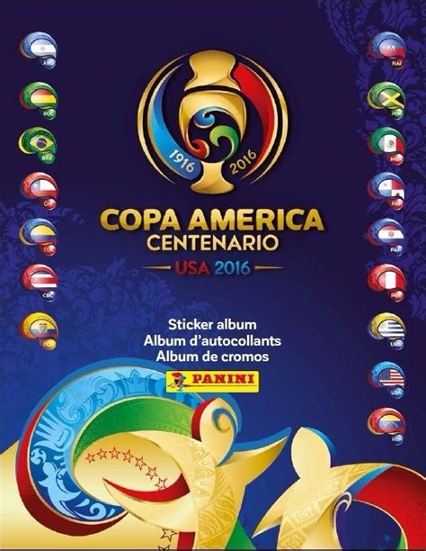 The official conmebol copa américa facebook page. Album Copa America Centenario Usa 2016 + 145 Para Pegar ...