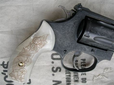 Smith And Wesson Model 36 6 Gouse Freelance Firearms Engraving Gun