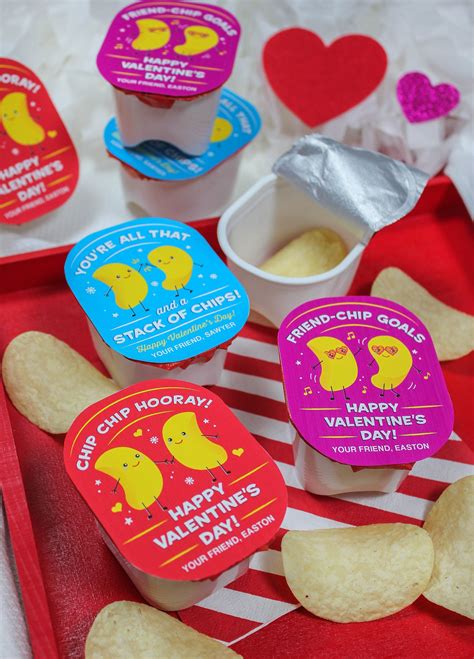 Chips Kids Valentines Printable For Pringles Snack Size Etsy
