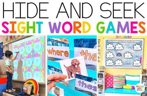 Hide And Seek Sight Word Games Polka Dots Please