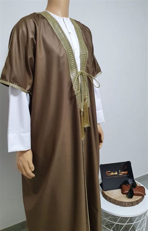 Classical Bisht Finished With Golden Embellishment