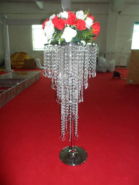 Free Shipping Acrylic Crystal Wedding Centerpiece Crystal Candlestick