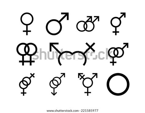 Illustrations Male Female Sex Symbol Isolated Stock Vector Royalty Free 221585977 Shutterstock