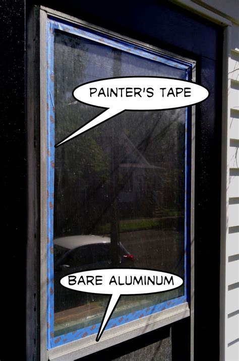 Painting aluminum window frames black. Window Frames: Paint Aluminum Window Frames