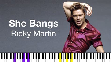 She Bangs — Ricky Martin Piano Tutorial Youtube
