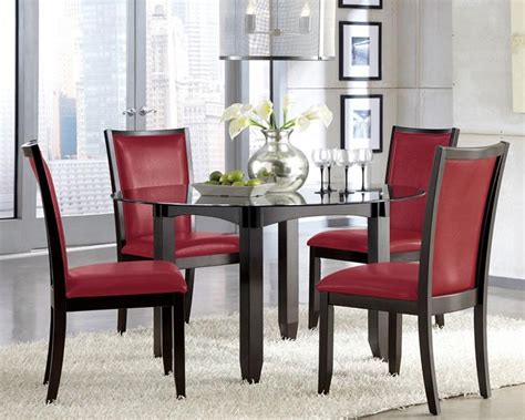 Before you buy any chairs, measure but as you determine whether you should go wider or narrower than this, calculate how many chairs you can fit on each side—which will depend on the. 20 Photos Red Dining Chairs | Dining Room Ideas