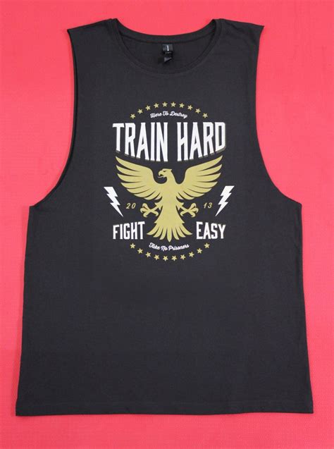 Sale Train Hard Fight Easy Workout Weightlifting Muscle Etsy
