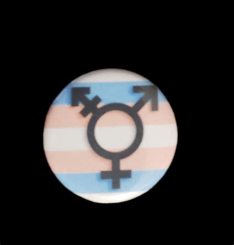 Transgender Symbol Button Amarillo Area Transg