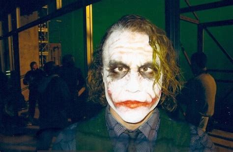 Photo Heath Ledger On The Last Day Of Shooting The Dark Knight R