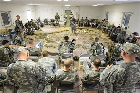 Us Soldiers And Paratroopers Conduct A Pre Mission Brief For An Air