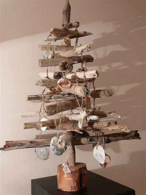Christmas Tree Made Of Driftwood Wood Crafts Christmas Tree Crafts