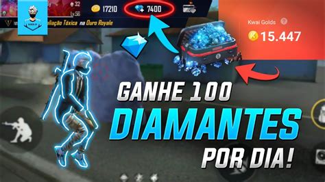 Como Ter Diamante De GraÇa No Free Fire 100 Diamantes Por Dia Free