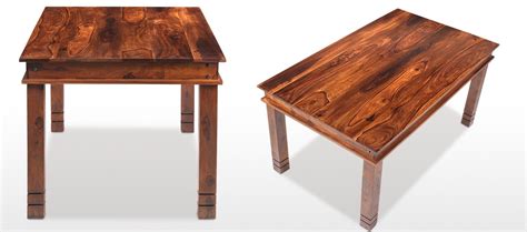 Our solid wood dining sets, tables & chairs, features traditional, stylish & modern solid wood designs. Jali Sheesham 120 cm Chunky Dining Table | Quercus Living