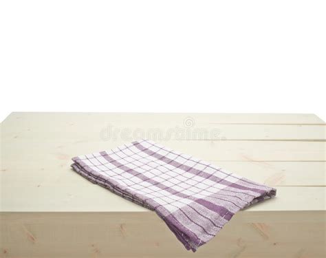 Tablecloth Or Towel Over The Wooden Table Stock Photo Image Of Cook