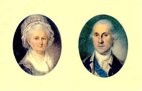 Portraits Of George And Martha Washington Topics History Postcard