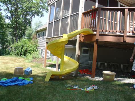 Italian railings home depot founder stair design ideas 3. Not quite complete...but an off the shelf slide from Home ...