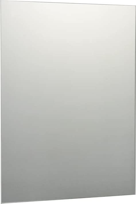 Reflex Sales And Marketing Ltd 60 X 45cm Rectangle Plain Frameless Unframed Bathroom Mirror With