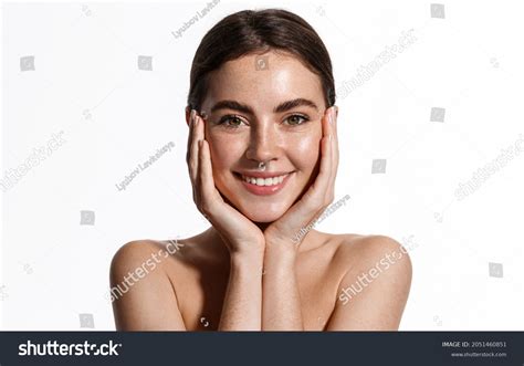 Skin Care Woman Beauty Face Touching Stock Photo 2051460851 Shutterstock