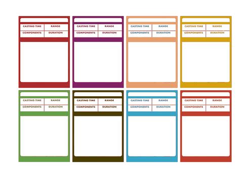 Printable Spell Cards 5e Customize And Print
