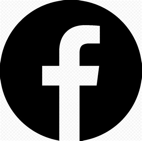 Facebook Logo Black Round