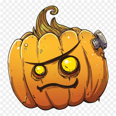 Angry Pumpkin Face