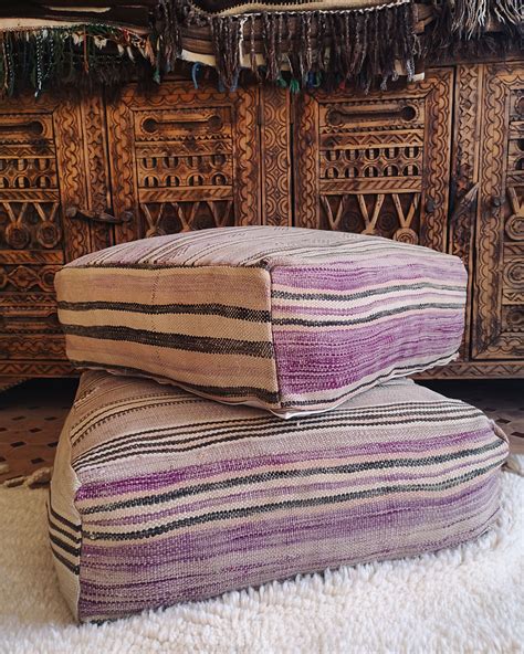 Large Moroccan Floor Pillows For In Or Outdoor Lounging These Two
