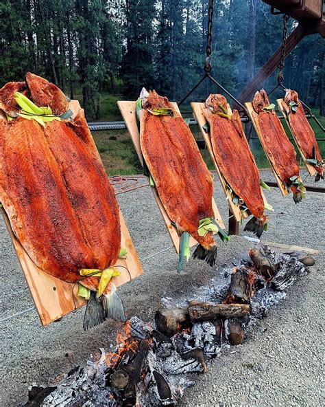 🌲outdoors Survival Kingdom🌲 On Instagram “wild Caught Salmon On Planks