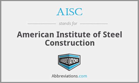 Aisc American Institute Of Steel Construction