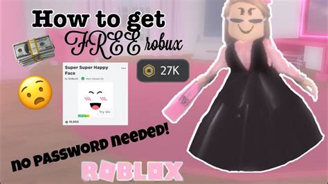How To Get Free Robux No Password Needed Working Youtube