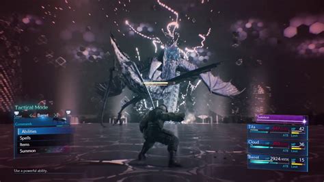 Final Fantasy Vii Remake Summon Leviathan Boss Fight Youtube