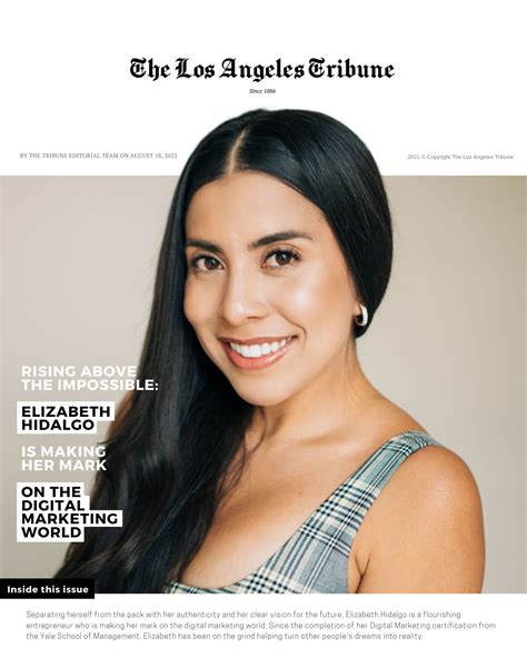 Rising Above The Impossible: Elizabeth Hidalgo Is Making Her Mark On