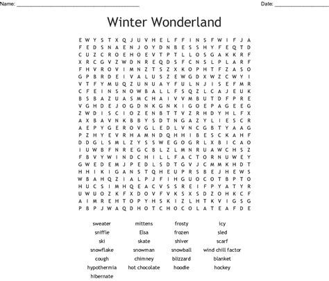 Snowman Word Search Printable Word Search Printable