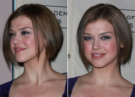 Palicki looks great in lighter blonde shades, but this earthy, nutty shade softens her looks and just makes her glow. Adrianne Palicki sporting a versatile chin length bob ...