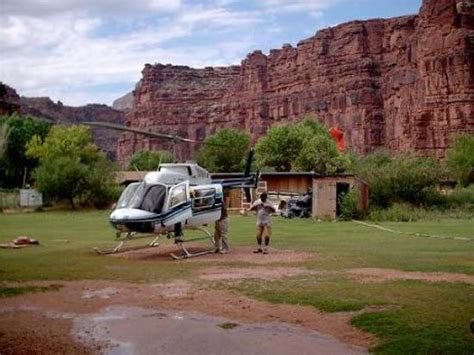 Helicopter In Or Out Picture Of Havasupai Lodge Supai Tripadvisor