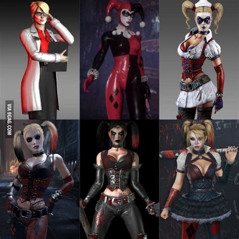 the evolution of harley quinn in the arkham series gaming harley quinn costume harley quinn