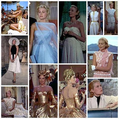 Grace Kelly In Edith Head Designed Costumes In To Catch A Thief 1956