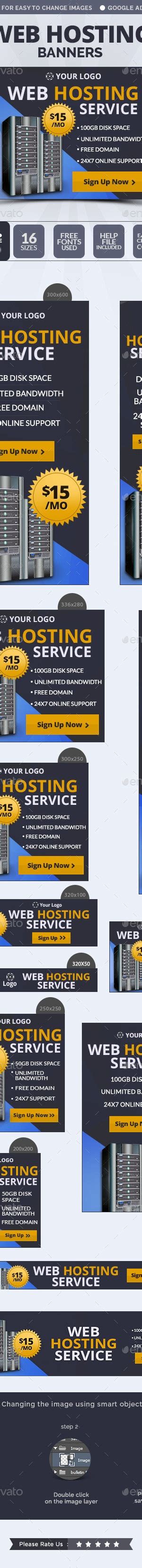Web Hosting Banners By Hyov Graphicriver
