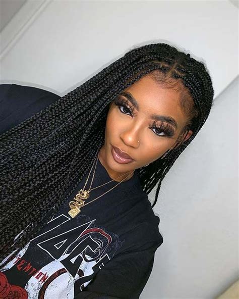 43 Pretty Small Box Braids Hairstyles To Try Page 2 Of 4 Stayglam Red Box Braids Ombre Box