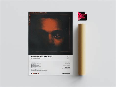 The Weeknd My Dear Melancholy Album Cover Poster Wall Art Etsy