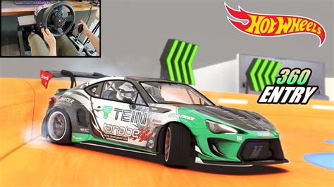 360 Entry Drifitng On A Hot Wheels Track Assetto Corsa Steering Wheel