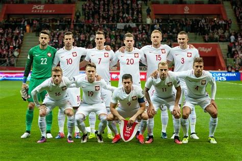 The National Polish Football Team Pictured During The Fifa World Cup