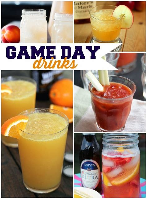 Game Day Drinks | Yummy drinks, Fun drinks, Football snacks