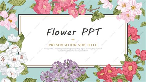 Free Flower Powerpoint Ppt Templates To Download For Riset