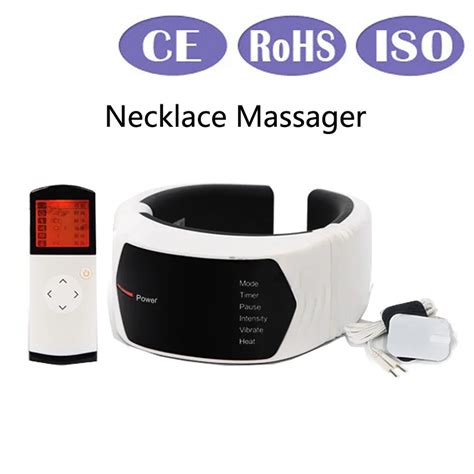 Mq New Update Neck Massager Wireless Remote Control Electric Stimulator Cervical Spine Treatment