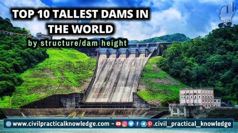 Top 10 Tallest Dams In The World Civil Practical Knowledge