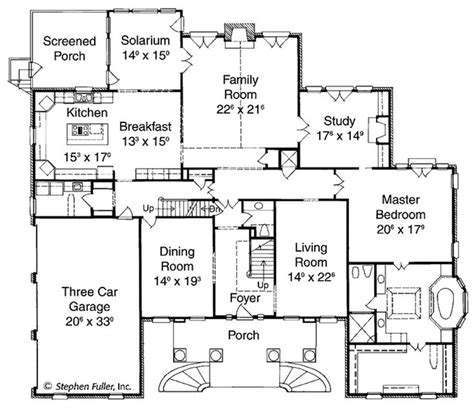 Classical Style House Plan 5 Beds 35 Baths 6061 Sqft Plan 429 144