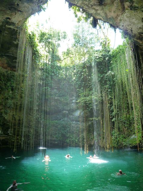 Mexican Cenotes A Cenote Is A Deep Natural Pit Or Sinkhole