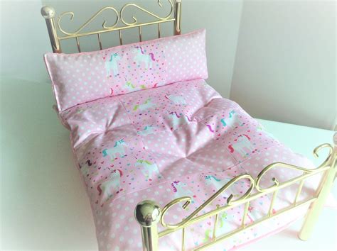 Unicorn Fluffy Doll Bed Comforter Blanket With Matching Pillow 15 18